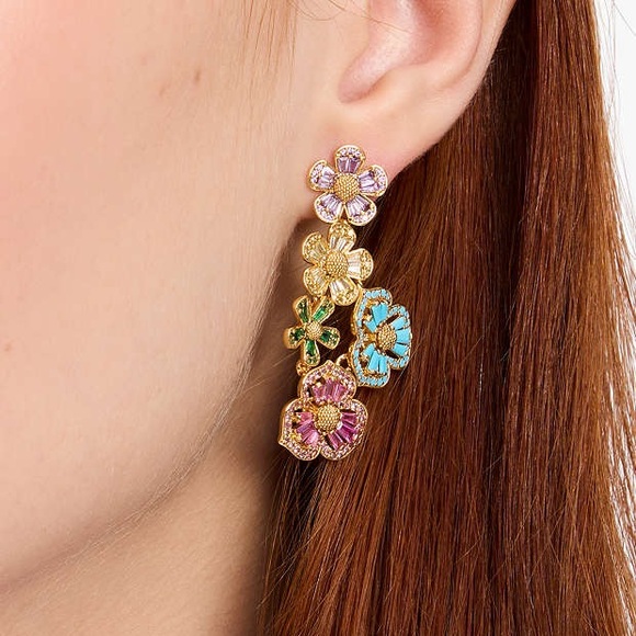 KATE SPADE ♠️ NEW YORK FLURETTE STATEMENT EARRINGS - Picture 7 of 9
